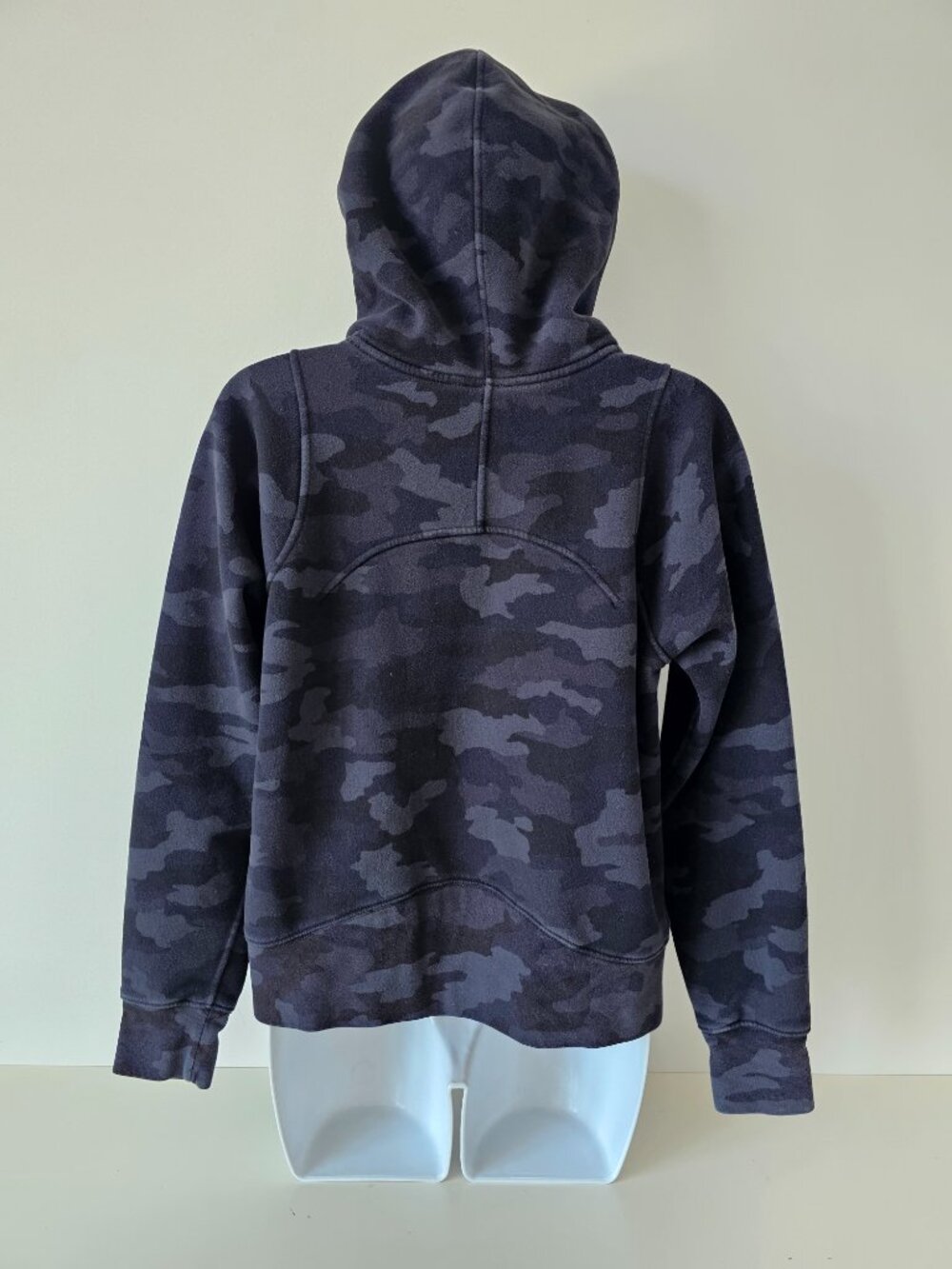 LULULEMON H3DC Black Camo Cotton Fleece Breathable Loungeful Hoodie Size 4 - Picture 7 of 9